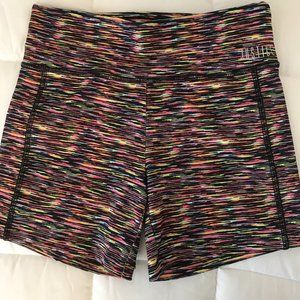 multi colored Justice active wear shorts